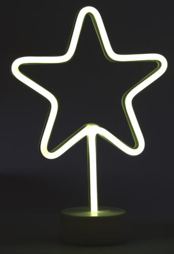 LED Neon Leuchte Stern auf Standfu