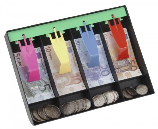 Euro Spielgeld Set mit Geldlade Kinder Kaufladen Scheine Mnzen Replik