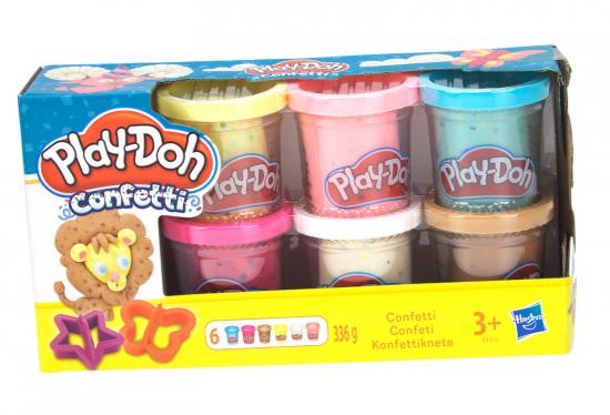 Play-Doh Konfetti Kinderknete mit Knetwerkzeug Frmchen