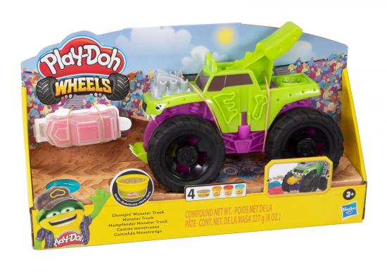 Play-Doh Kinderknete Set Wheels Mampfender Monster Truck Knetpresse F1322