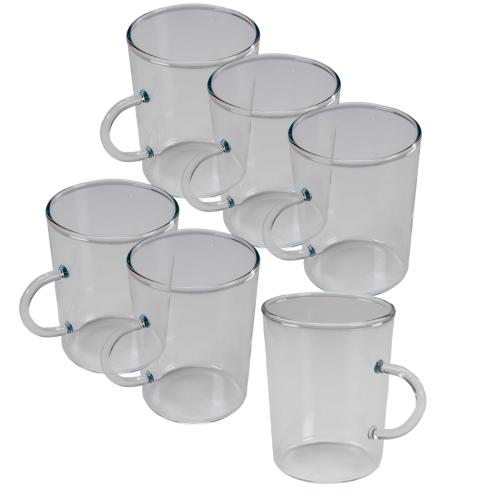 6er Set Bohemia Cristal Teeglser 0,25 l Borosilikatglas klar